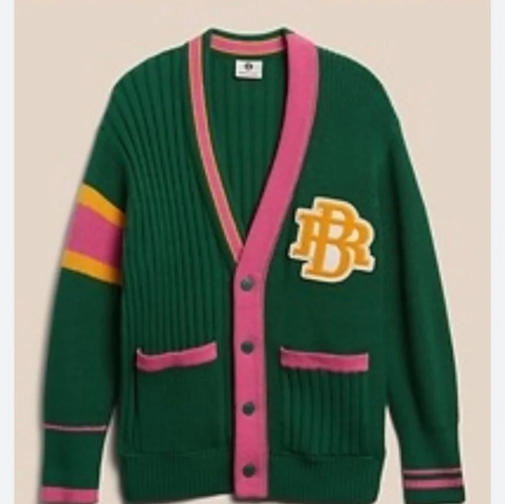 BANANA REPUBLIC ATHLETICS Varsity Cardigan Size M - Picture 2 of 11